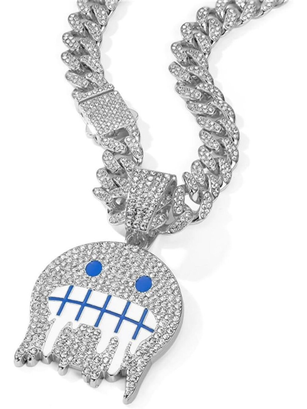 Cuban Link Chain for Men, Miami Mens Chain Silver Gold Plated Bling